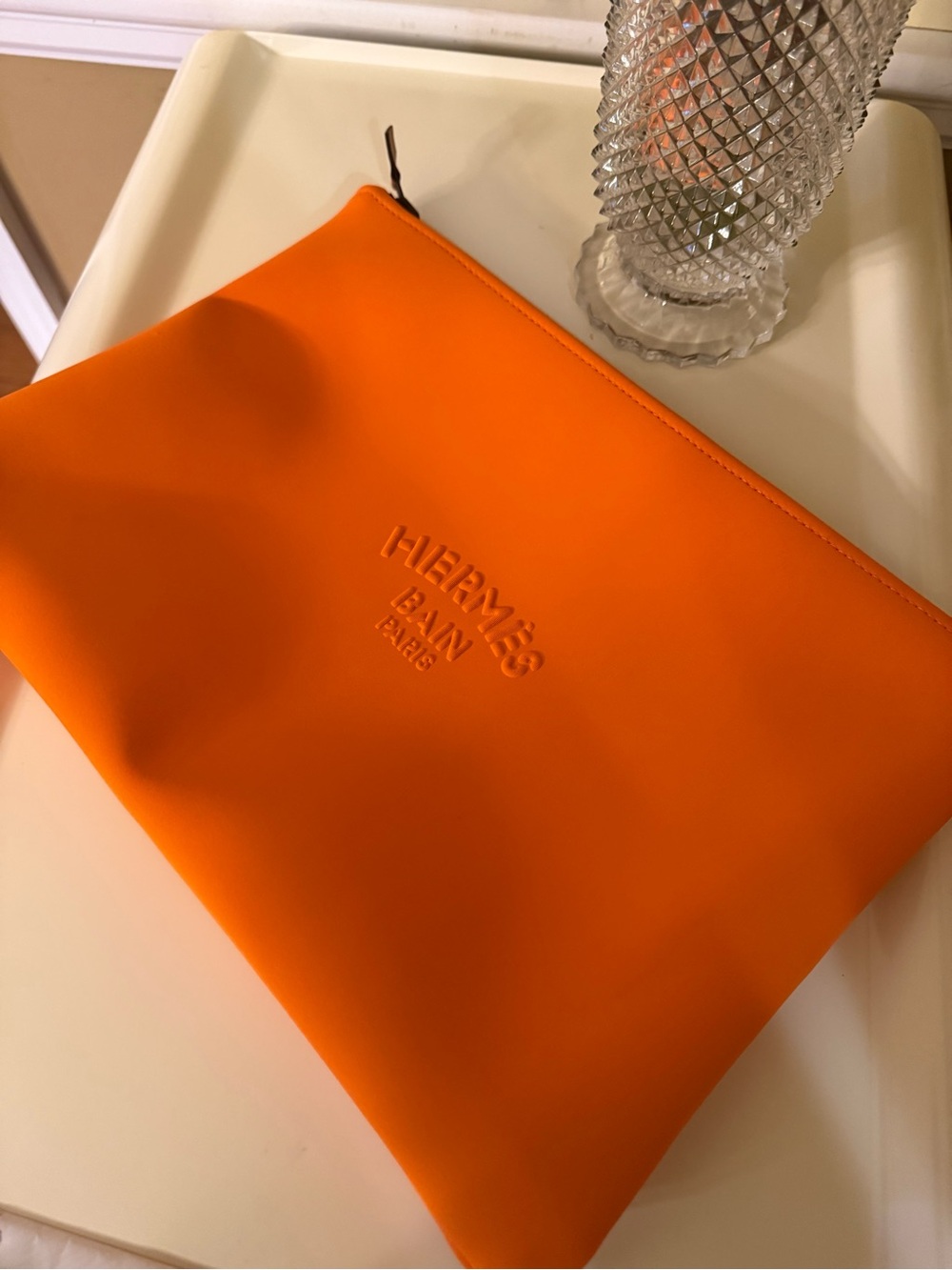 HERMรS Neobain GM Large Pouch โ Orange โ Brand New With Tags